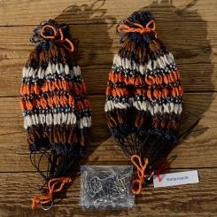 Rocknetz gem. Foto, klassische Ausführung,  passend für 26"-28" Räder der 20-60er Jahre. 