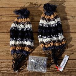 Rocknetz gem. Foto, klassische Ausführung,  passend für 26"-28" Räder der 20-60er Jahre. 