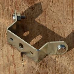 Kennzeichenhalter Fahrrad / Fahrradhilfsmotor / Moped, glanzverzinkt, incl. 2 Schrauben 