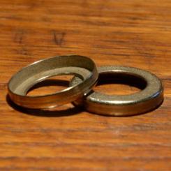 Staubdeckel / Staubkappe, vernickelt / verchromt, D=27.0mm aussen, innen ca. 16.5mm 