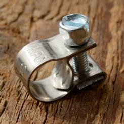 Schlauchschelle für Benzinleitung mit 7 mm Außenmaß (mgl. ca. 6-8 mm), hochwertige Ausführung, gleichmäßig schließend  