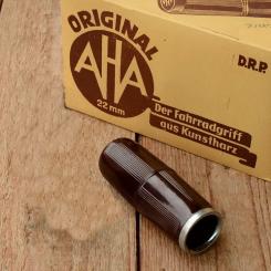 Bakelit - Fahrradgriff "AHA Standard", mahagonifarben, 22mm, orig. Altbestand, 30/50er Jahre, Einzelgriff !!! 