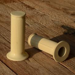 Griffbezug Moped, creme, mit seitl. Wulst, L=100mm , passend für Gasgriffe 24-26 mm 