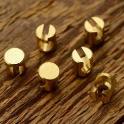 Lötnippel Aufnahme 8 x 9 mm, Bohrung 4 mm , geschlitzt 