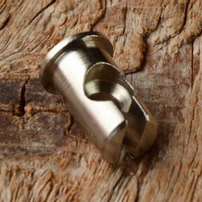 Nippel Aufnahme f. Brems/Kupplungshebel, D=10/8/6/4mm, L=15mm, Messing vernickelt, Fix-Bez. 33 