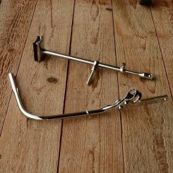 Gestängebremse / Stempelbremse, "NSU-Form", verchromt / glanzverzinkt 