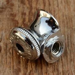 Kopfstück für Luftpumpe "SILCA", Campagnolo verchromt, für Klemmung Rahmenkehle, NOS 