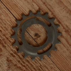 Ritzel 1/2 x 1/8 Steckausführung, "Z=18", anthrazit oder silberfarben, passend für F&S Torpedo- u. div. weitere Freilaufnaben  