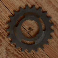 Ritzel 1/2 x 1/8 Steckausführung, "Z=21", anthrazit oder silberfarben, passend für F&S Torpedo- u. div. weitere Freilaufnaben  