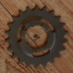 Ritzel 1/2 x 1/8 Steckausführung, "Z=22", anthrazit oder silberfarben, passend für F&S Torpedo- u. div. weitere Freilaufnaben  