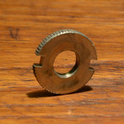 Sicherungsmutter genutet, pass. f. F+S-Hinterradnabe (TORPEDO-Nabe u.a.) , FG 9.5mm 