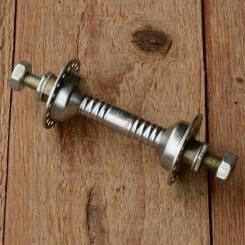 Nabe Vorderrad, WECO, gerillt, verchromt, 36Loch, Einbaumaß 90mm, Achse FG7,9mm 