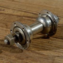 Nabe Vorderrad, vernickelt, 12 Loch, Einbaumaß 71mm, Achse FG7,9mm 
