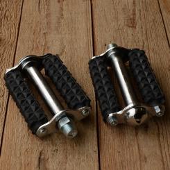 Pedale "Blockpedale", Blankteile verchromt, Grobprofil 