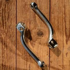 Tretkurbel Moped, gekröpft, verchromt, L=125mm, f. Keilachse D=16mm 