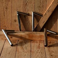 Winkelsattelstütze, verchromt, Vorkriegsform, Maße s. Varianten 