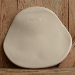 Satteldecke einzeln für Denfeld Moped Schwingsattel, creme-weiß, paßt auch für andere Sattelfabrikate 