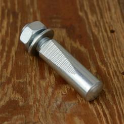 Kurbelkeil D=9.0mm, Stahl, glanzverzinkt, langer Anschliff (Standardausführung), schöne Ausführung aus franz. Bestand 