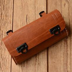 Satteltasche Lefa, braun, Standardabmessung  175 x 85 x 40mm, Beschläge Kunststoff schwarz 