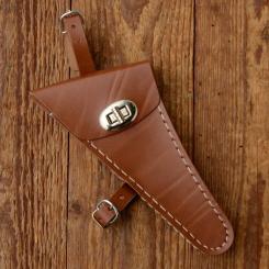 Werkzeugtasche, Lefa, braun, Beschläge vernickelt, passend für viele Damenfahrradklassiker 