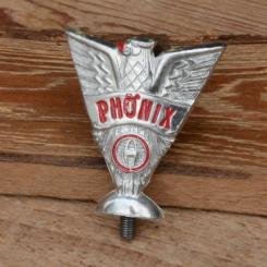 Schutzblechfigur "PHÖNIX",  Alu Druckguss, orig. Altbestand 