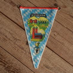 TOBI-Wimpel "MÜNCHEN", 60/70er Jahre Altbestand 