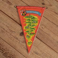 TOBI-Wimpel "WEINSTRASSE", 60/70er Jahre Altbestand 