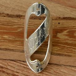 Steuerkopfschild  "DÜRKOPP", 10/20er Jahre, versilbert, Nachfertigung 