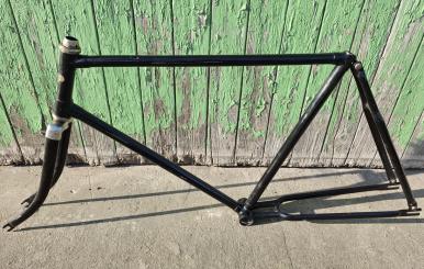 Fahrradrahmen MIELE Melior, Vollballonrad 26 x 2.00, Rahmenhöhe 55 cm , 30er Jahre , Herren, ältere Neulackierung 