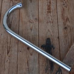 Auspuff-Krümmer für "Zündapp 50er" verchromt, mit Stutzen 32mm innen, D=26mm/L=485mm 