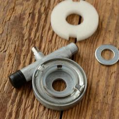 Tachoantrieb für Mopeds mit 23 Zoll Rädern mit Trommelbrems-Vollnaben, Montage links oder rechts möglich ! 