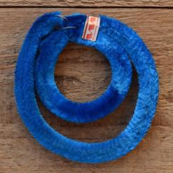 Nabenputzringe flauschig,  blau, für Fahrrad, 2 Stück 