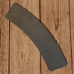 Kennzeichen vorne, unlackiert, passend für 98 ccm Motorfahrrad, frühe Motorräder etc., L=285mm/H=66mm 