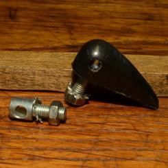 Strebenbefestigungsbolzen schwarz, aerodynamisch, Kunststoff, M5 x 10mm 