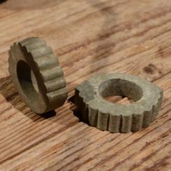 Lenkerring Lenkerschoner, grau, Gummi, 22 mm 