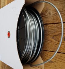 Bowdenzug Außenhülle, grau, Durchmesser außen 5.0mm, innen mit Leichtlaufhülle für 1,0 bis 1,8 mm Innenzug, Preis pro Meter 