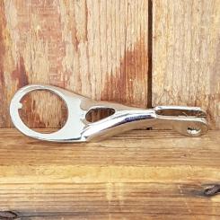 Lampenhalter , verchromt, f. Gabelschaft 1 Zoll,  gutes Modell der 60-80er Jahre, orig. alte Neuware. 