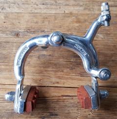 Bremse VR "Weinmann Mod. 730", orig. alte Neuware, Klassiker für 50-60er J. Rennräder, alte Neuware! Bremsklötze rot 
