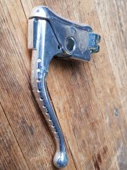 Bremshebel  "Altenburger", Aluminium, Hebel gelocht, Schelle f. 22-24 mm Lenker, 50-80er J.  Rennräder, alte Neuware!  