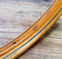 Felge 28" x 1 1/2  (635) WESTWOOD Profil, Stahl, Holzdekor (RT) , 36 Loch, 38mm breit, Bohrung 4,5mm 