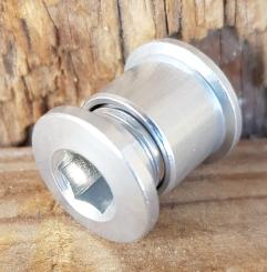 Kettenradschrauben,  Aluminium Lightweight, f. 10 mm Bohrung passend, 5er Satz, NOS 