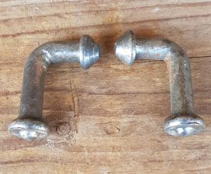 Pumpenhalter zum einlöten, orig. 50-80er Jahre,  sehr stabil, Paarpreis 