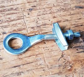 Kettenspanner, chromatisiert, D=13mm, lange, gekröpfte  Ausführung, für Mopeds u. Motorfahrräder, sehr stabil. 