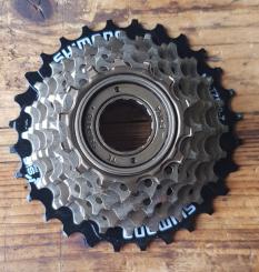 Freilaufkranz "SHIMANO", 7-fach, Standardgewinde 1.375" x 24 tpi, Restbestand, 14-16-18-20-22-24-28 Z. 