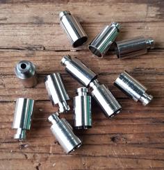 Abschlußhülse / Endkappe,  orig. "Sturmey Archer" Schaltzug, D=6.0/5,0 /4,0mm (mit Rille zum einhängen in Schalter), gedrehte Ausf. 