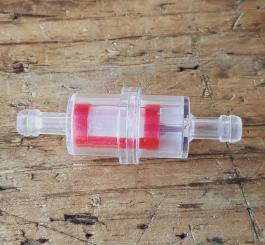 Kraftstofffilter / Benzinfilter, L=60mm D=21mm, für 5/6mm  Schlauch 