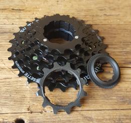 Kassette, Type  "SHIMANO HG", 7-fach, 12-28 Z., neu aus älterem Lagerbestand 