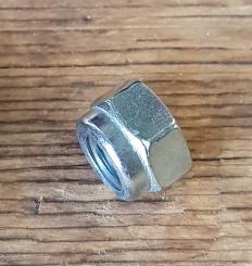 Fassonmutter für Sattelklemmbolzen, glanzverzinkt, orig. Altbestand 