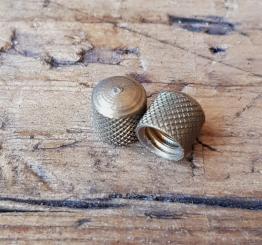 Ventilkappe für Dunlopventil (DV), Messing, orig. 20-50er Jahre, Altbestand 