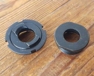 Schalensatz m. BSA/BSC Gewinde, schwarz, Standardausführung für viele Tretlager m. Schraubschalen der 30-90er Jahre 